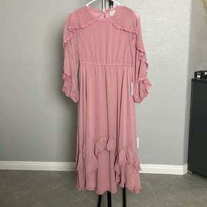 Joyfolie Saylor Dress in Mauve